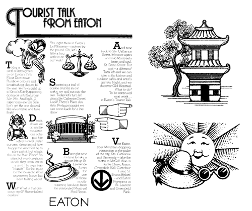 Eaton's tourist ads