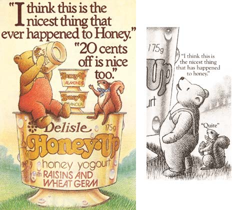 examples of the Honey Up advertising campaign